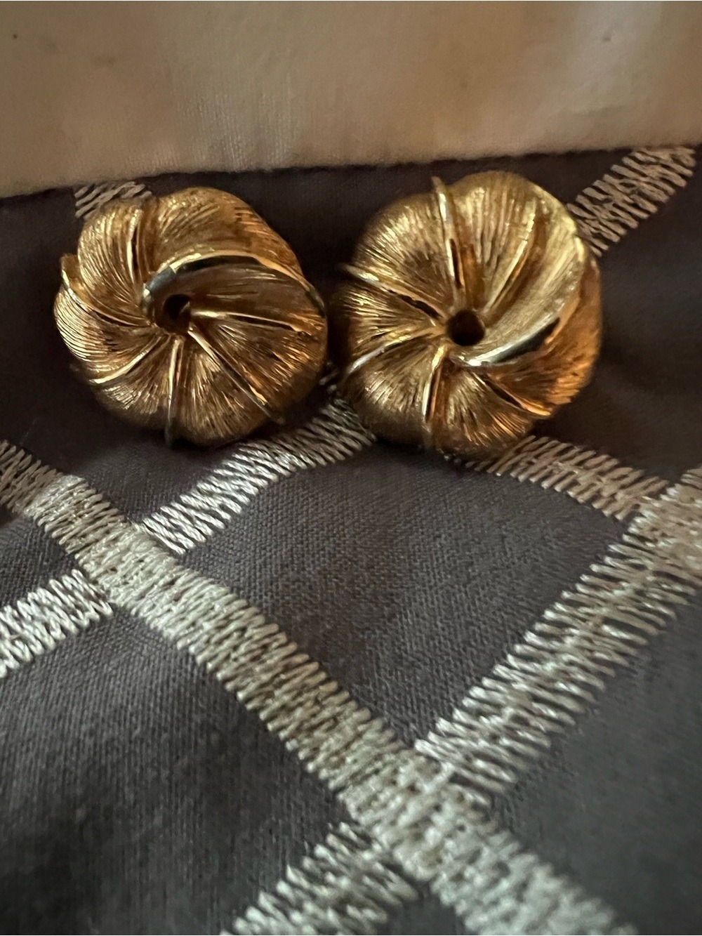 Monet vintage gold Clip-On Earrings for Women
